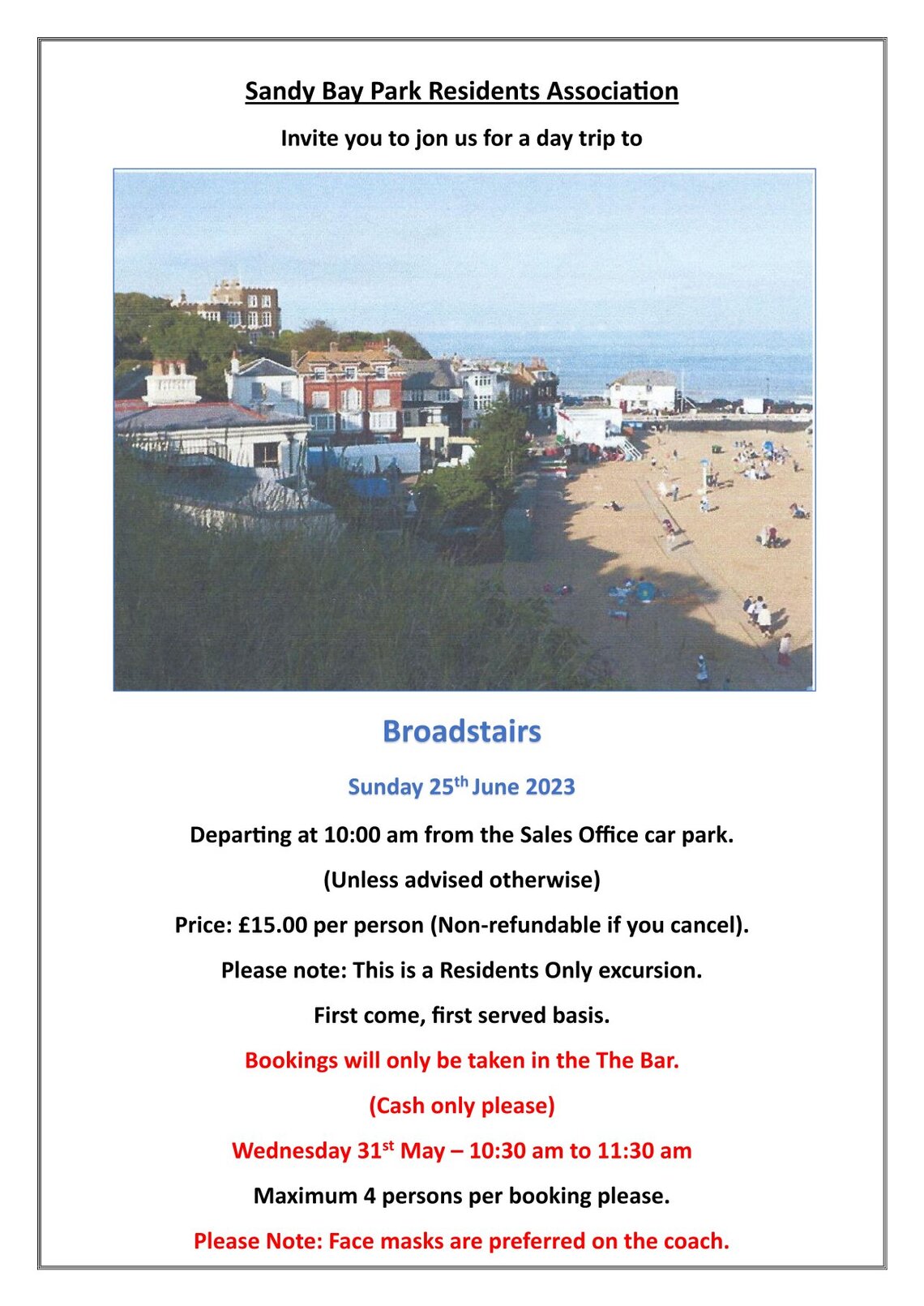 Broadstairs Coach Trip Poster 