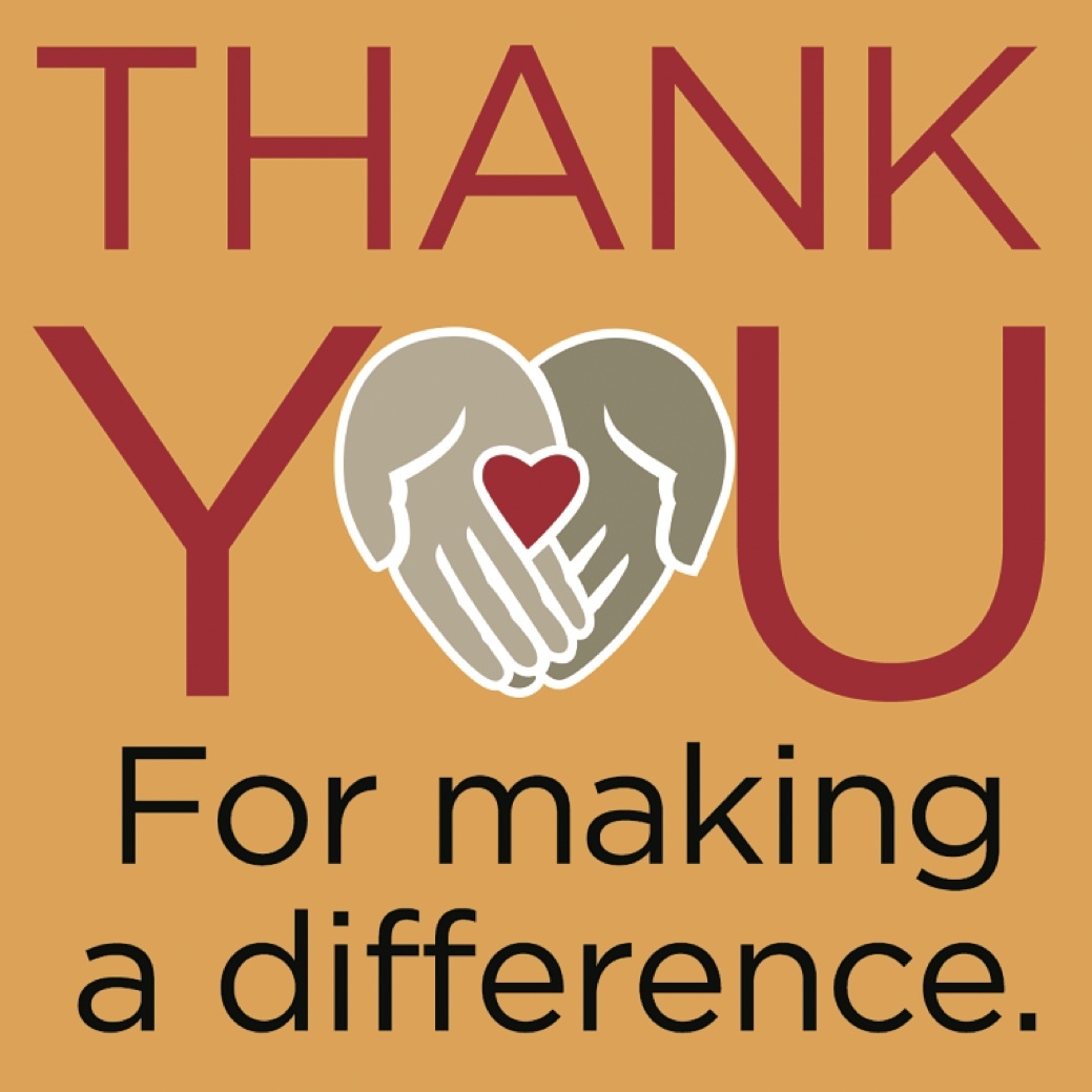 Charity fundraising thankyou