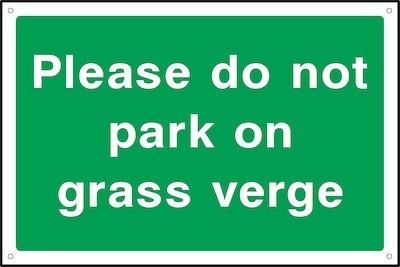 No Parking On Grass Verges