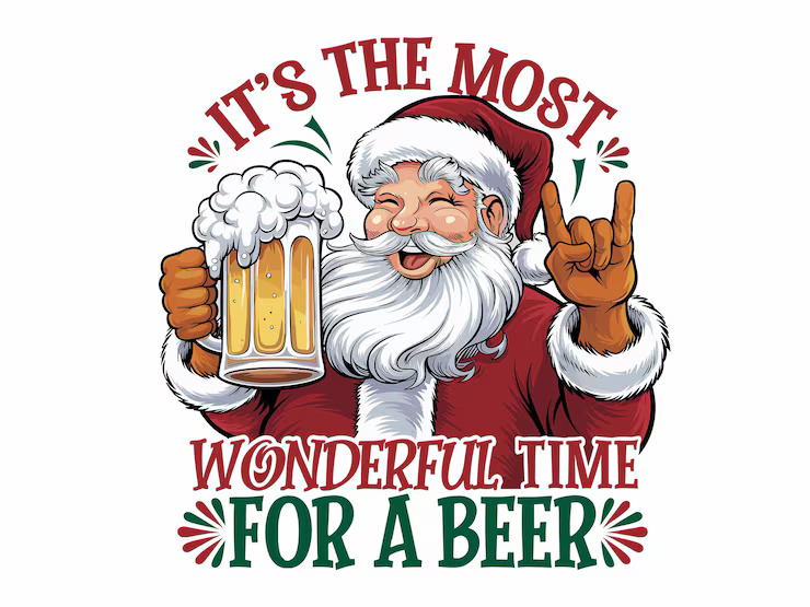 Santa and Beer
