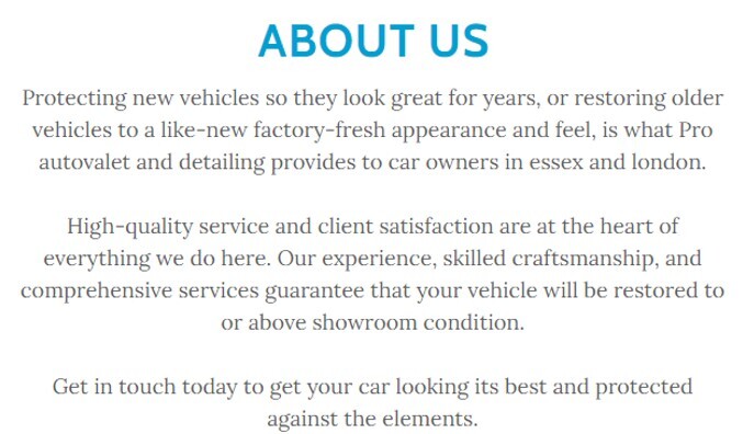 Pro Autovalet About Us