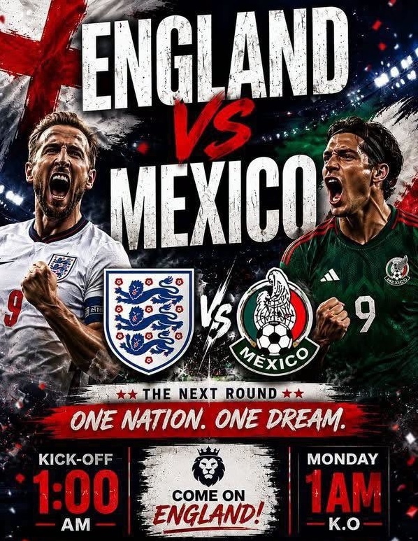 England vs Mexico