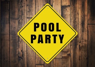 Pool Party Sign